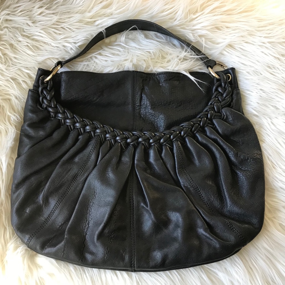 Monserat De Lucca handbag Trenza black, like new!